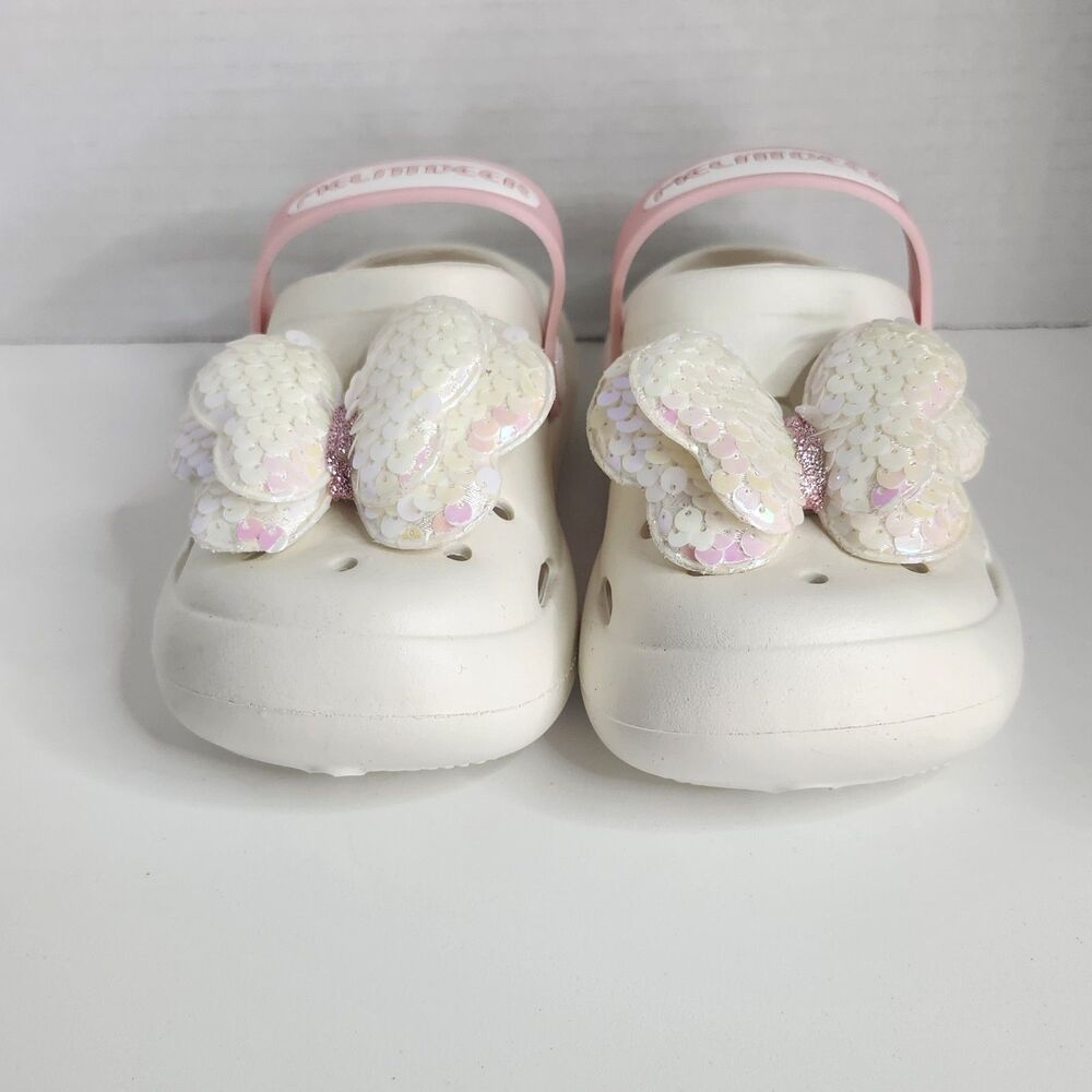 Size 2.5 Clogs With Butterfly Charm